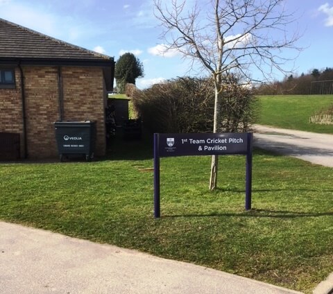 Team Cricket Pitch Signage